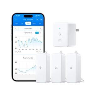 GoveeLife Smart Thermo‑Hygrometer with WiFi Gateway 3 Pack Model H5151 / H5110